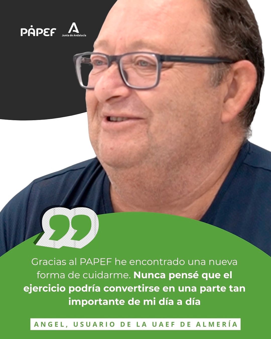 PAPEF Andalucía. Testimonio Ángel Instagram