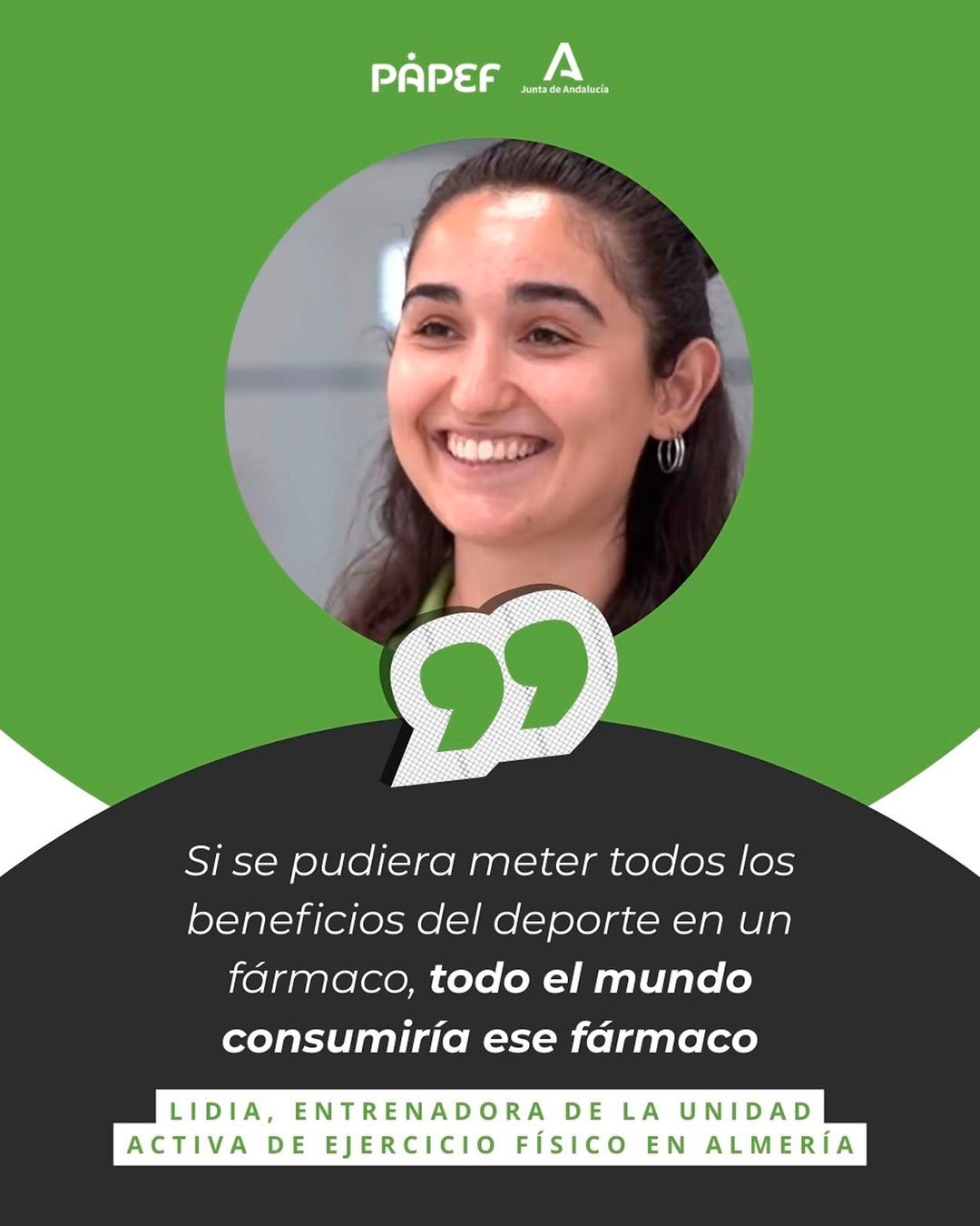PAPEF Andalucía. Testimonio Lidia Instagram